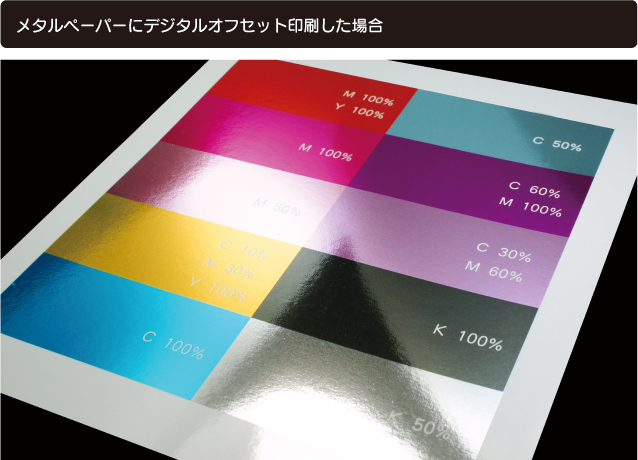 用紙の特徴メタルペーパー シルバー
